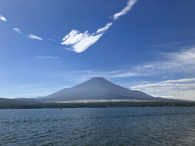 山中湖から見た富士山
