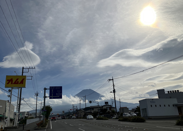 富士吉田から見た富士山