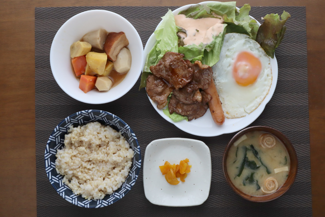 焼肉と煮物