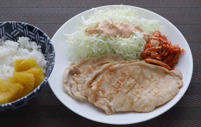 豚ロースの生姜焼き