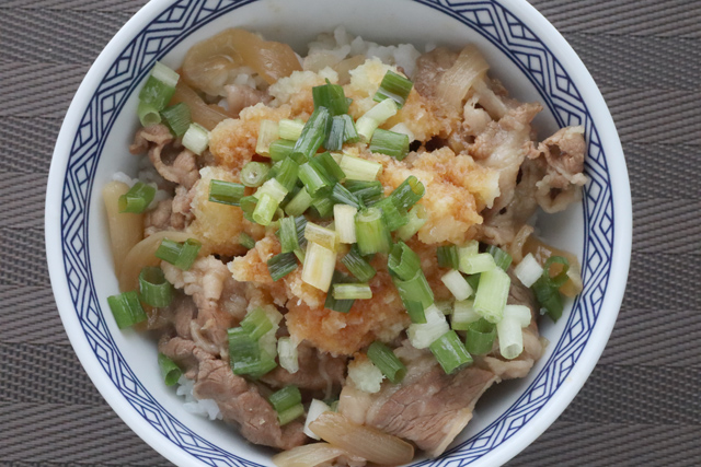 おろしポン酢牛丼