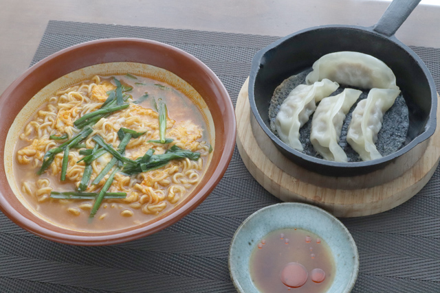 宮崎辛麺と餃子