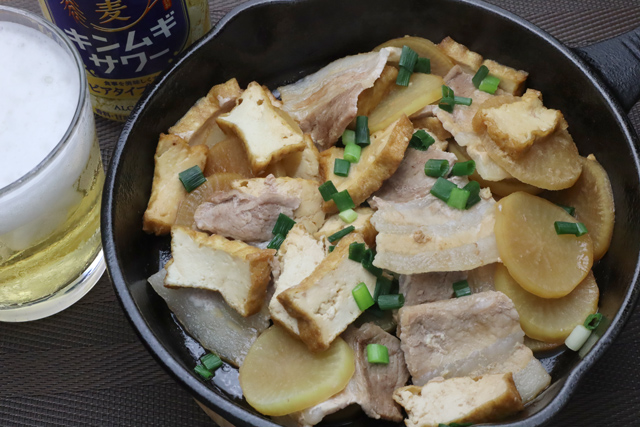 豚バラ大根のすき焼き煮