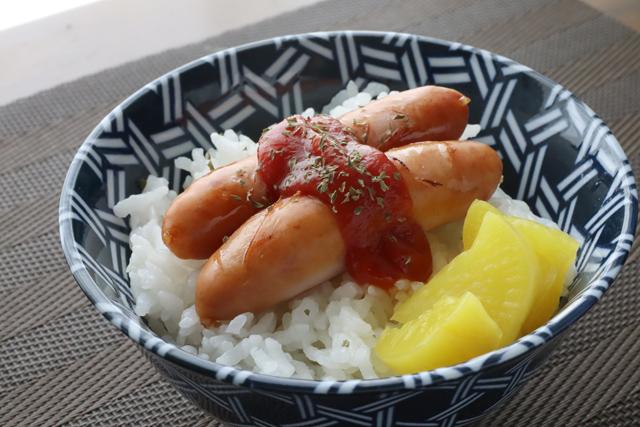 ソーセージご飯