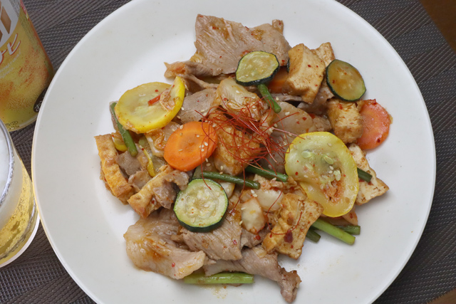 豚と野菜の炒めもの