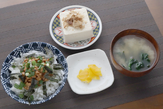 納豆と冷奴