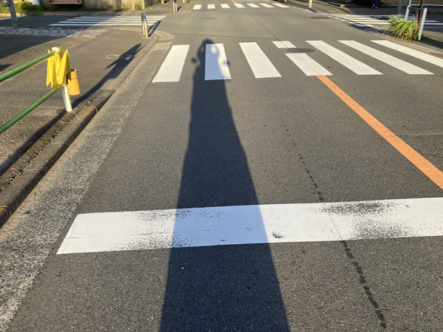 長く伸びた影