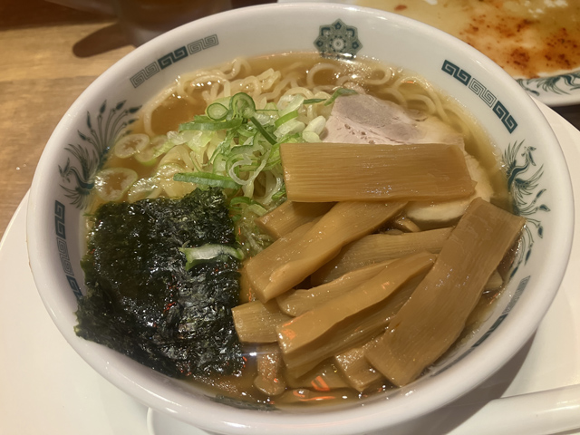 メンマ半ラーメン