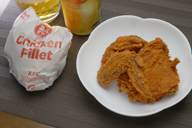 レッドホットチキンとフィレバーガー