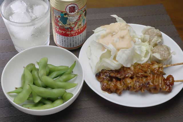 焼き鳥/シューマイ/枝豆
