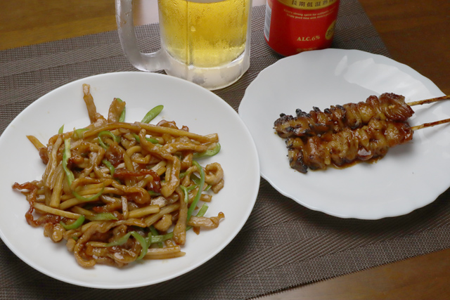 酢豚と焼き鳥