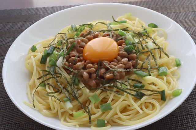 納豆パスタ