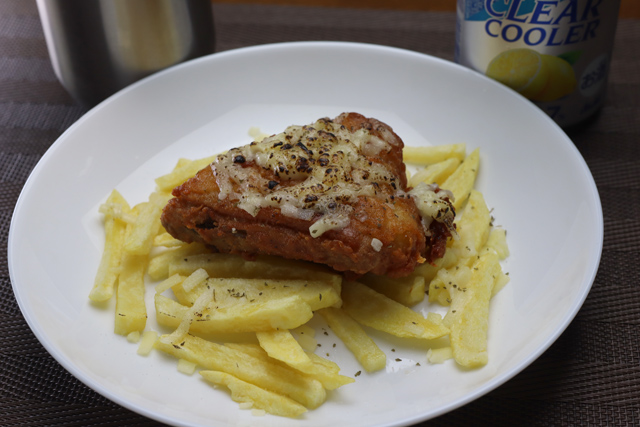 チーズ乗せケンタッキーフライドチキン