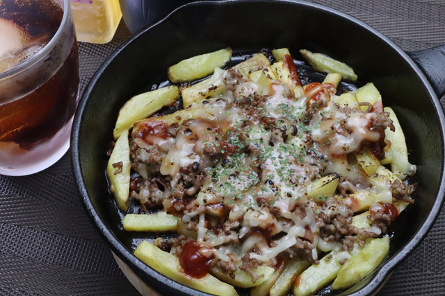 ひき肉とジャガイモのチーズ焼き