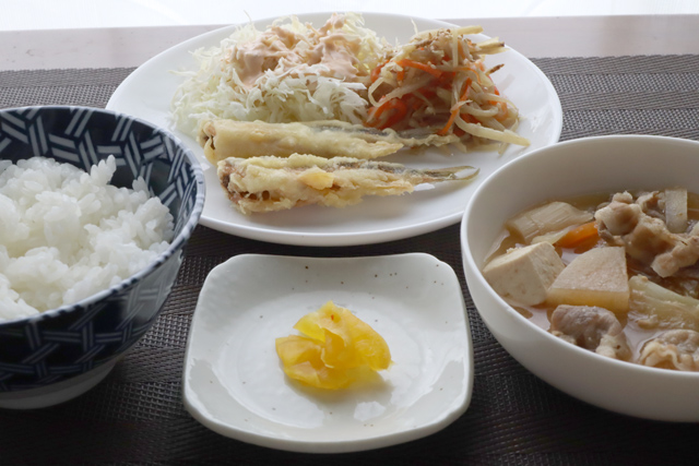 カワムツの天ぷら