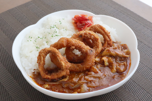 イカ唐揚げカレー