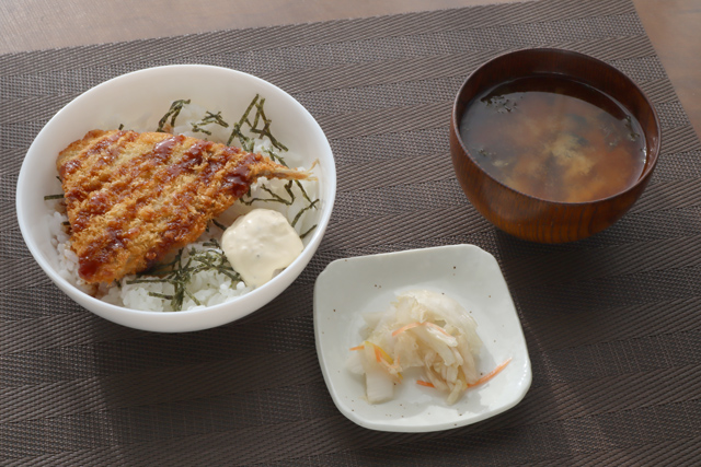 アジフライ丼