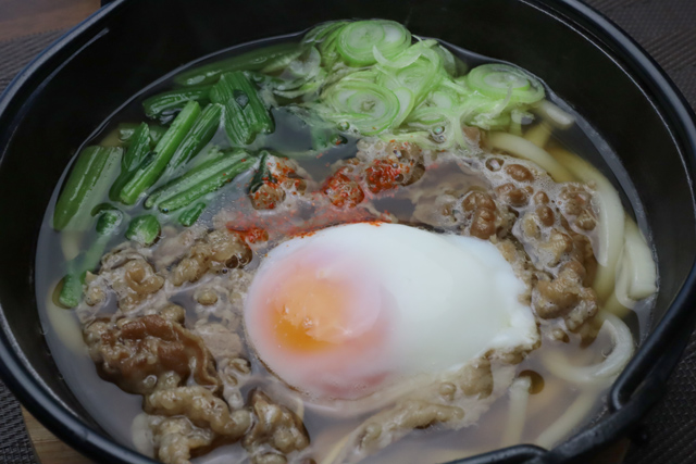 鍋焼き肉うどん