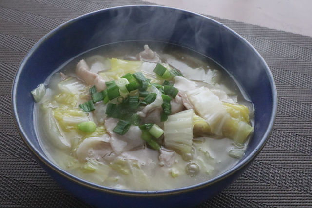 豚バラと白菜のあんかけうどん