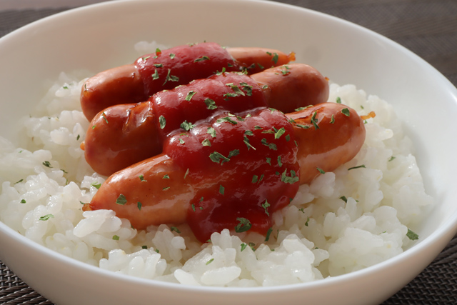 ソーセージご飯
