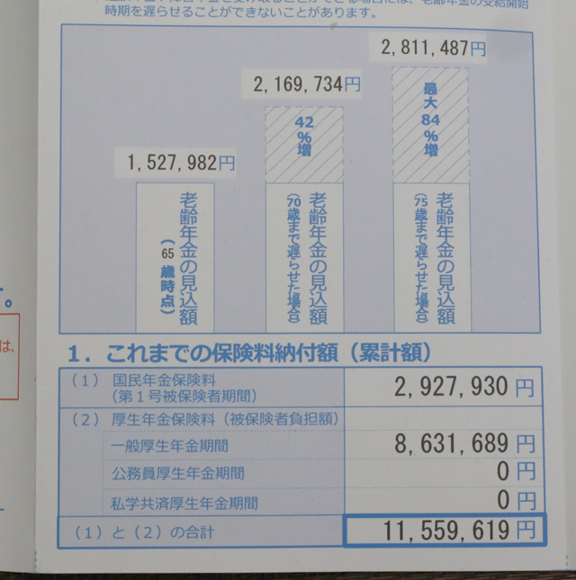 ねんきん定期便