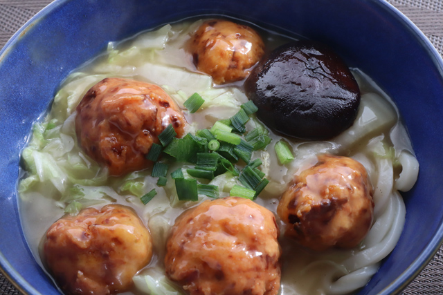 肉団子白菜うどん