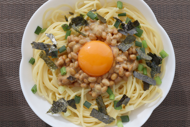 納豆パスタ