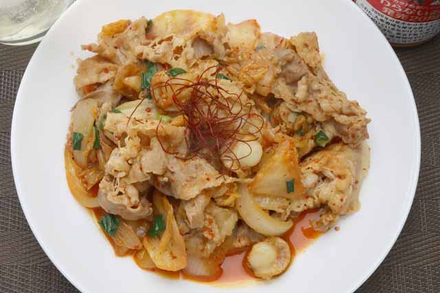 帆立入り豚キムチ