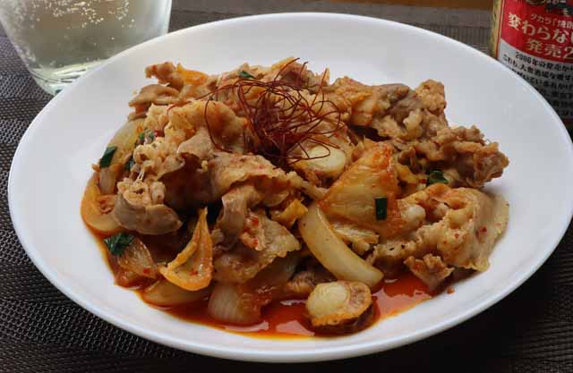 帆立入り豚キムチ